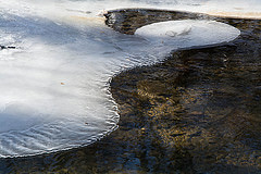 Creek Ice Flow, copyright Keith Chamberlin